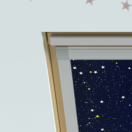 Starry Night Optilight Roof Window Blinds Detail