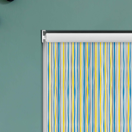 Tilde Stripe Lemon Roller Blinds Product Detail