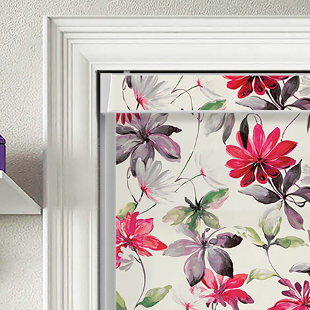 Viola Scarlet Electric No Drill Roller Blinds Product Detail