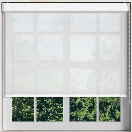 Voile White Electric No Drill Roller Blinds Frame
