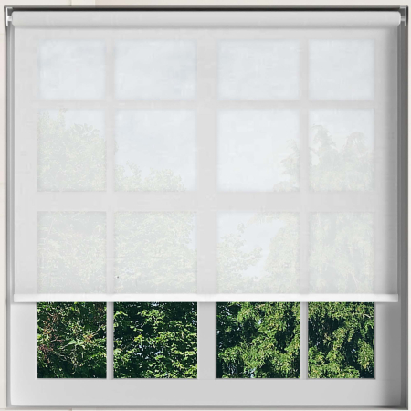 Voile White Electric Roller Blinds Frame