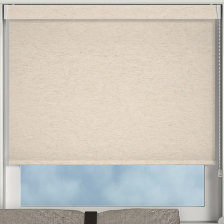 Weave Blackout Cream Electric No Drill Roller Blinds Frame