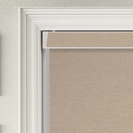 Weave Blackout Sand Electric No Drill Roller Blinds Product Detail