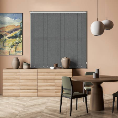 Weave Charcoal Vertical Blinds