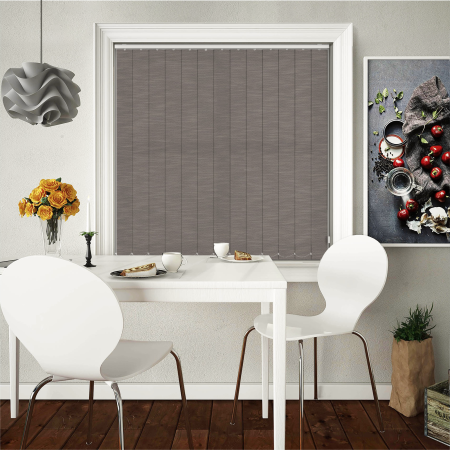 Weave Graphite Vertical Blinds