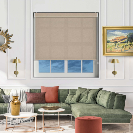 Weave Sand Electric No Drill Roller Blinds