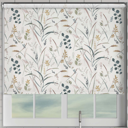 Wildflower Autumn Electric Roller Blinds Frame