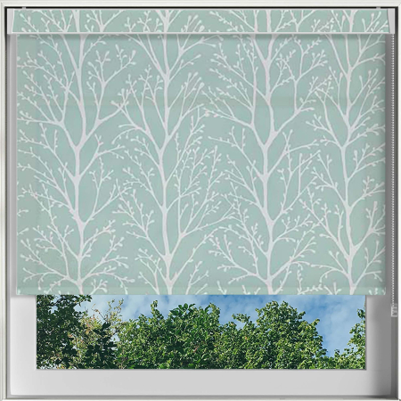 Woodland Pistachio Electric No Drill Roller Blinds Frame