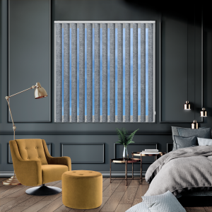 Ami Charcoal Replacement Vertical Blind Slats Open