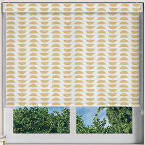 Arc Stamp Mustard Electric No Drill Roller Blinds Frame