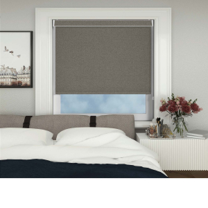 Arlo Grey Electric No Drill Roller Blinds