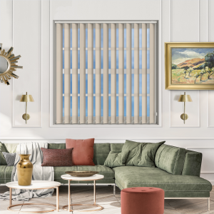 Asteroid Pearl Replacement Vertical Blind Slats Open