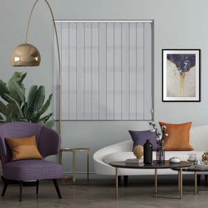 Asteroid Silver Vertical Blinds