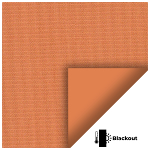 Bedtime Bright Orange Replacement Vertical Blind Slats Fabric Scan