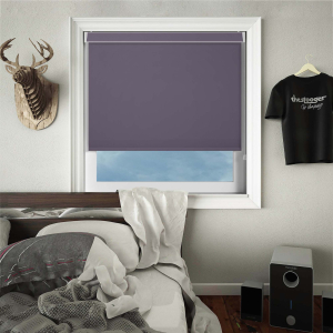 Bedtime Dusky Purple Electric No Drill Roller Blinds