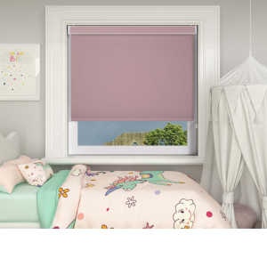 Bedtime Pastel Pink Electric No Drill Roller Blinds