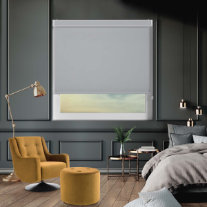 Bedtime Stratus Grey Electric No Drill Roller Blinds