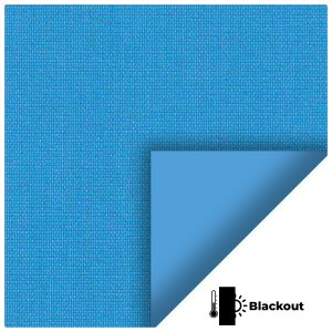 Bedtime Vibrant Blue Electric No Drill Roller Blinds Scan