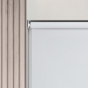 Bedtime White With Anthracite Bottom Bar Roller Blinds Product Detail