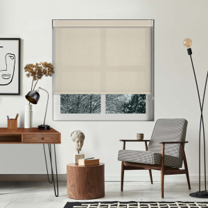 Bess Cream Electric No Drill Roller Blinds