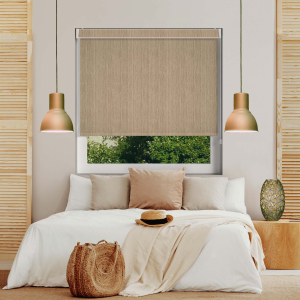 Bette Shimmer Sand Electric No Drill Roller Blinds