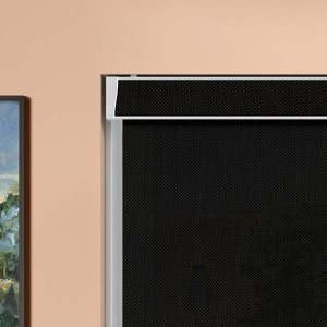Black Sun Screen Pelmet Roller Blinds Product Detail