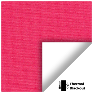Blackout Thermic Cerise Electric Roller Blinds Scan