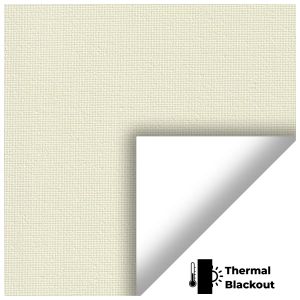 Blackout Thermic Cream Electric Pelmet Roller Blinds Scan