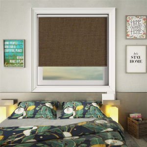 Blackout Thermic Mocha Electric Roller Blinds