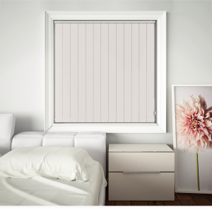 Blackout Thermic Optic White Vertical Blinds