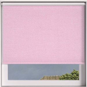 Blackout Thermic Pastel Pink Electric Roller Blinds Frame