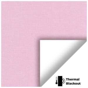Blackout Thermic Pastel Pink Roller Blinds Hardware