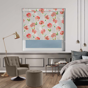 Blossom Orange Electric No Drill Roller Blinds