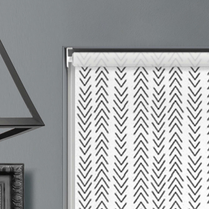 Chevron Monochrome Electric Roller Blinds Product Detail