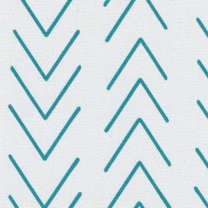 Chevron Teal Electric Roller Blinds Scan