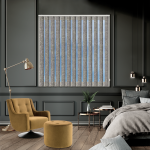 Cove Grey Replacement Vertical Blind Slats Open