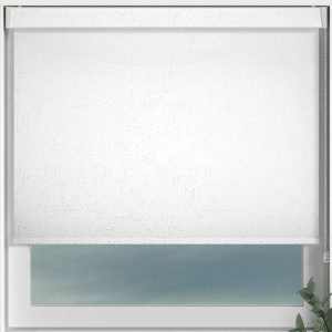 Crackles White Electric No Drill Roller Blinds Frame