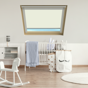 Delicate Cream Roto Roof Window Blinds