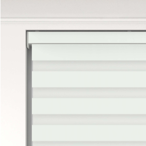 Dora Pure White Electric Day and Night Blind Close Up