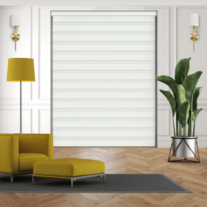 Dora Pure White Electric Day and Night Blind