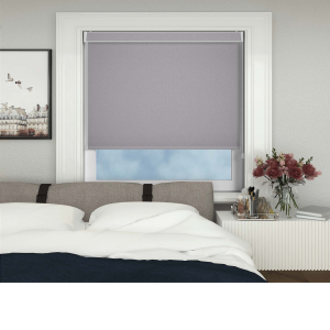 Eden Graphite Grey Electric No Drill Roller Blinds