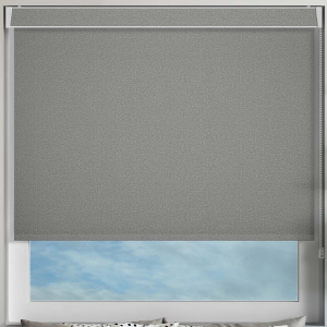 Eden Shadow Grey Electric No Drill Roller Blinds Frame