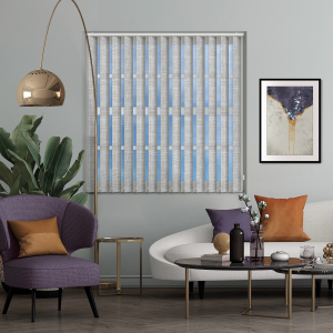 Entwine Charcoal Replacement Vertical Blind Slats Open