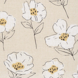 Evergreen Floral Yellow Electric No Drill Roller Blinds Scan