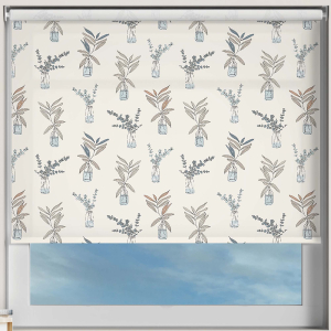 Foliage Finds Muted Electric Roller Blinds Frame
