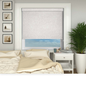 Glee Grey Electric No Drill Roller Blinds