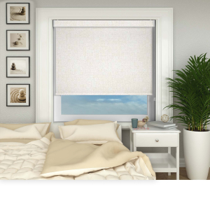 Glee Soft Cream Electric No Drill Roller Blinds