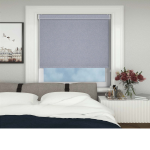 Jean Blue Electric No Drill Roller Blinds