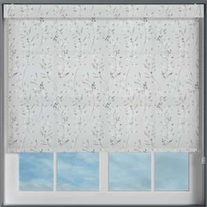 Juni Ice Grey Electric No Drill Roller Blinds Frame
