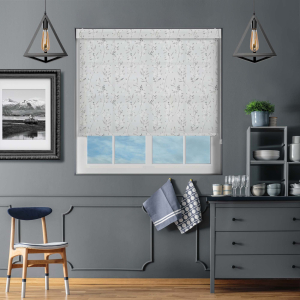 Juni Ice Grey Electric No Drill Roller Blinds